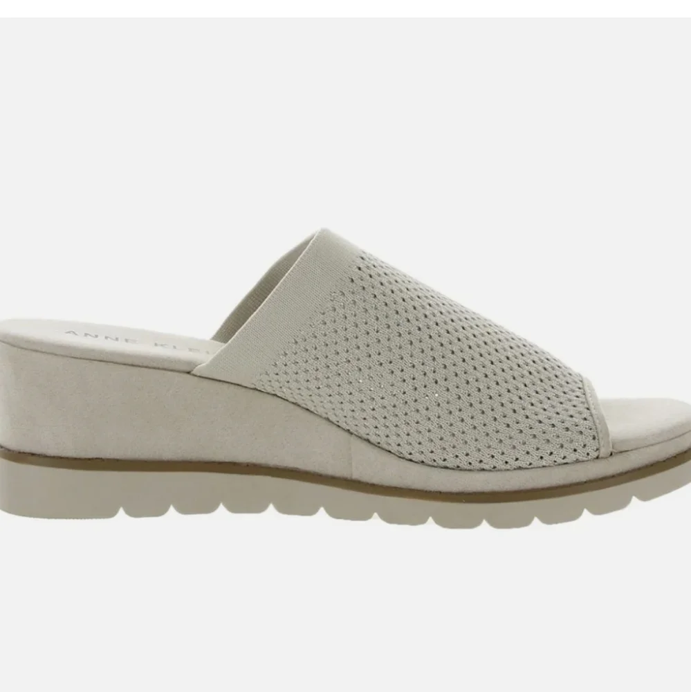 Anne Klein Hannah Slide Mules Beige 6 - Picture 4 of 7